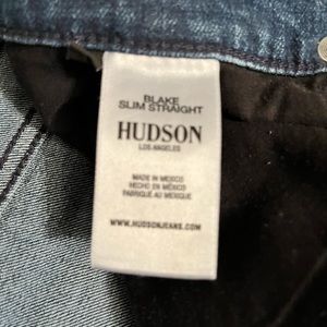 Men’s Hudson Blake Slim Straight jeans size 34